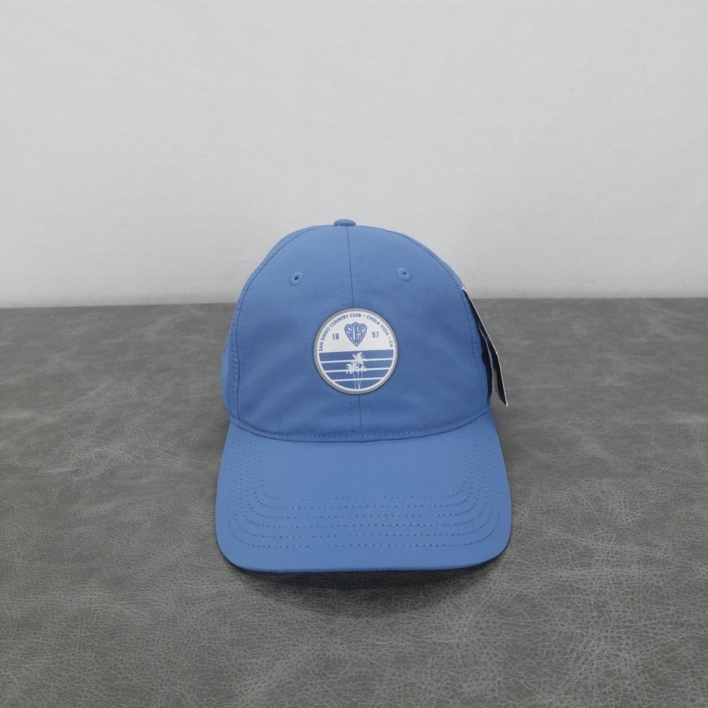 San Diego Country Club Levelwear Hat Blue Strapback Golf Performance Logo Cap